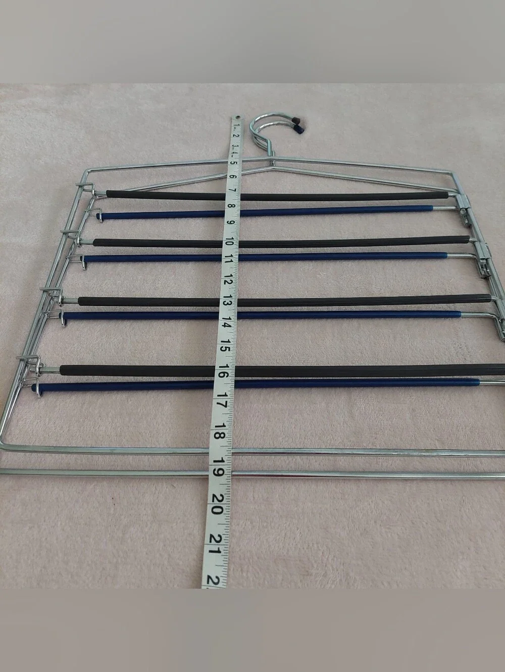 Set of Two 4-tier Swing-Arm Metal Pant Hangers NWOT